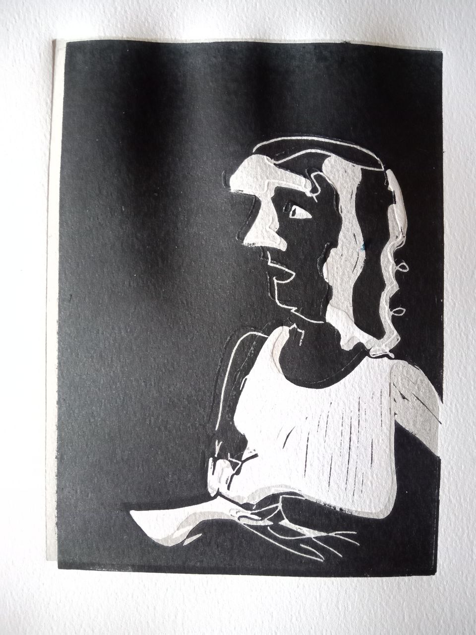 stefanie, 2024, 15 x 21cm, linoldruck