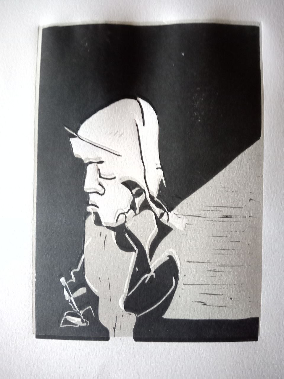 phila, 2024, 15 x 21cm, linoldruck