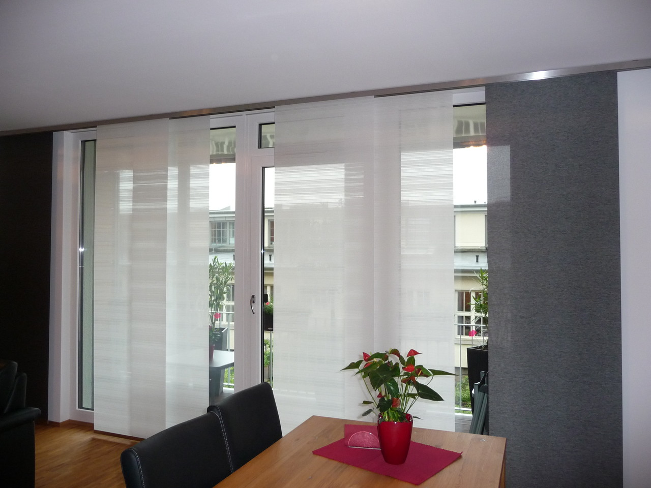 Fenster Dekorieren Mit Schiebegardinen