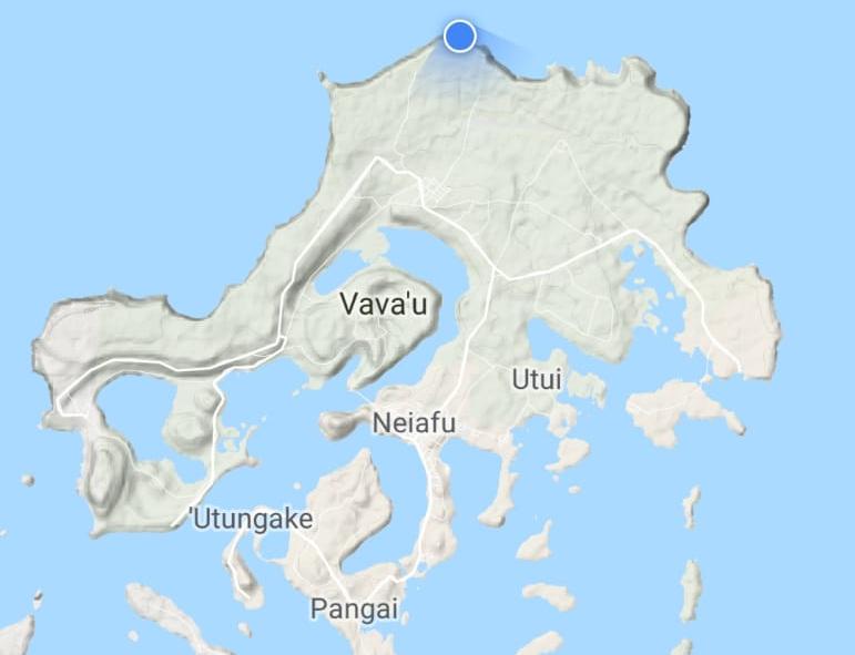 Die Nordinsel der Tonga-Inseln Vava'u