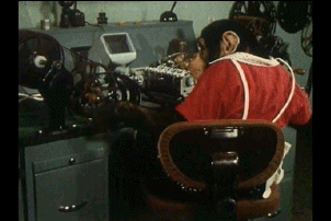 Bob loved to monkey around with the editing process!