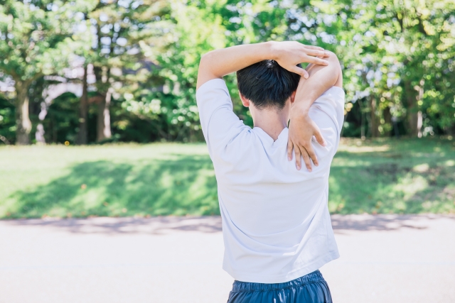 適度に動かして、肩こり予防！