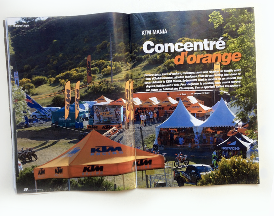 Reportage course 'inside" - KTM mania - Enduro Magazine