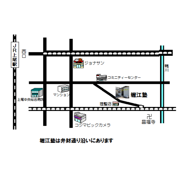堀江塾地図