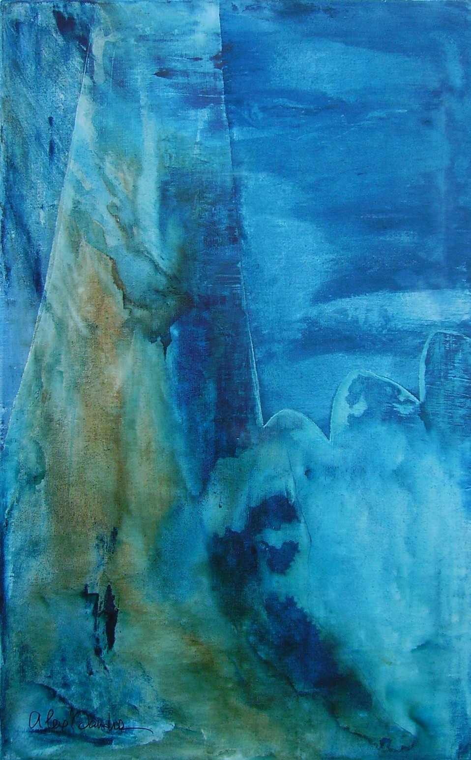 ALEX'SANDRA, "C²i # 8", Techniques mixtes sur toile, 80x50 cm, 1400€