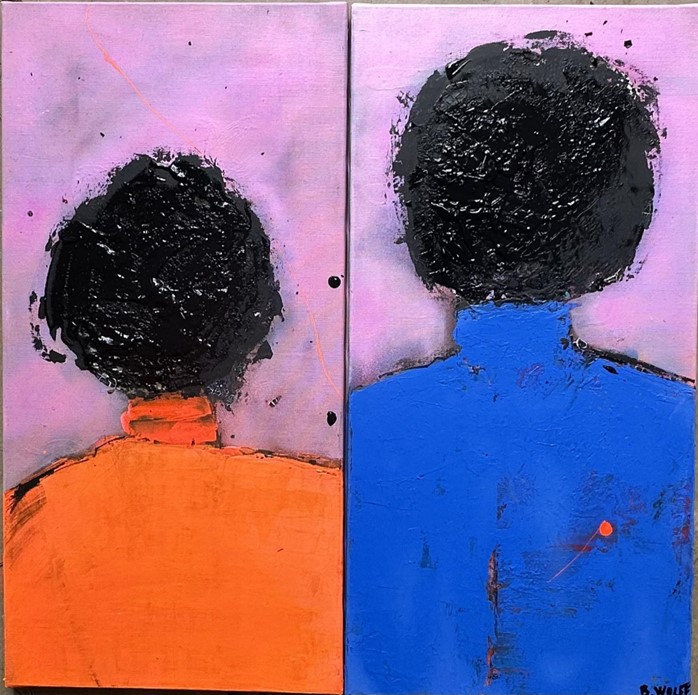 Béatrice WOLFF, "sans titre 2", Acrylique et encre de chine, 2 (30 cm x 60 cm, 880 €