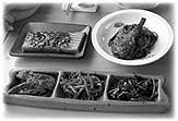 Pictures of Asian Korean food. Bilder von asiatisch koreanischem Essen.