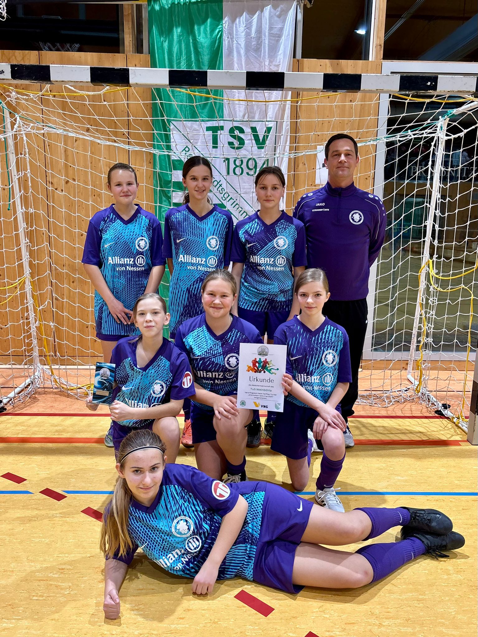 C-Juniorinnen: 6 Siege in 7 Spielen beim Grimmstein-Cup 2025 (Fair-Play-Modus) in Glashütte