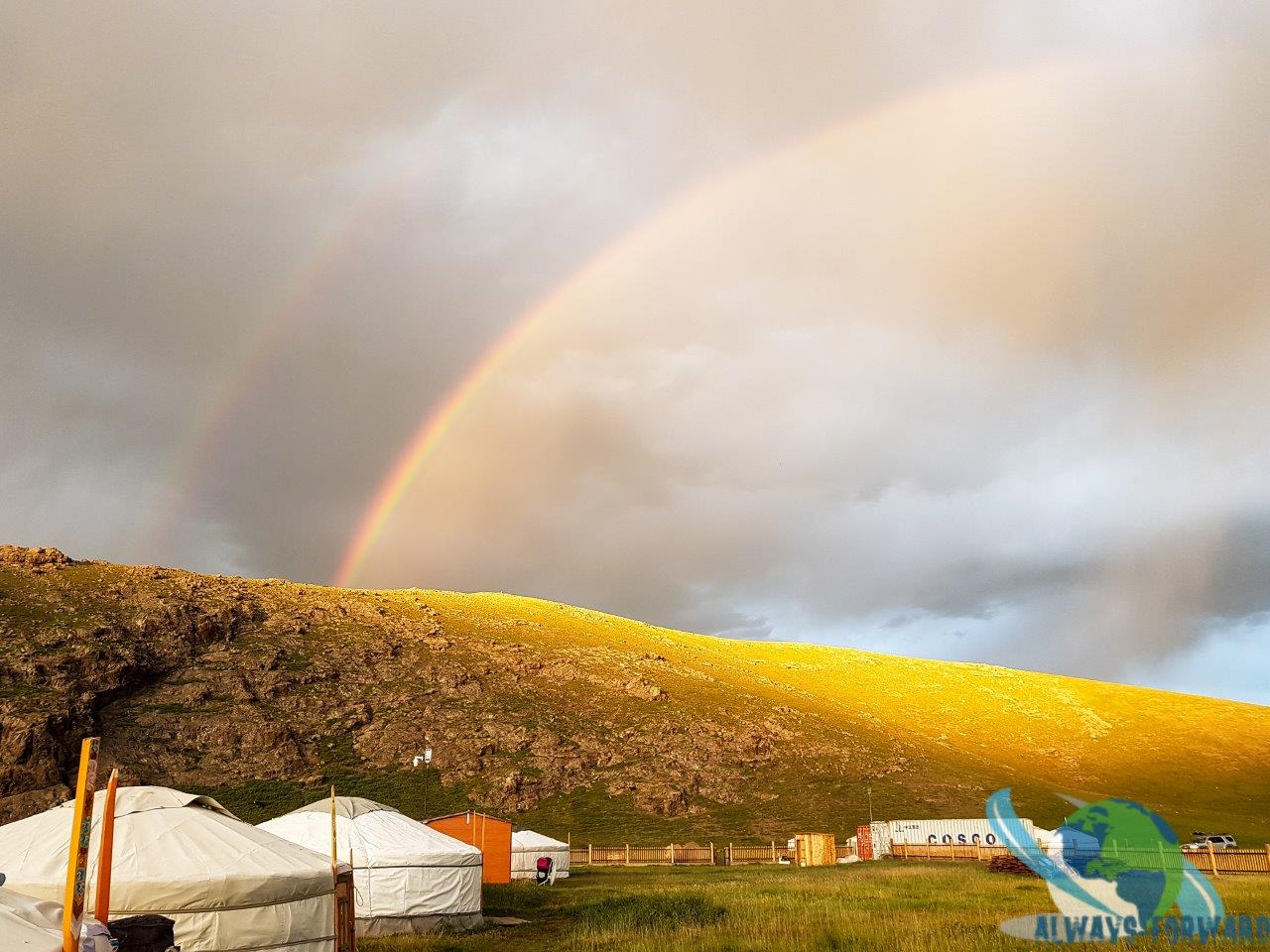 doppelter Regenbogen