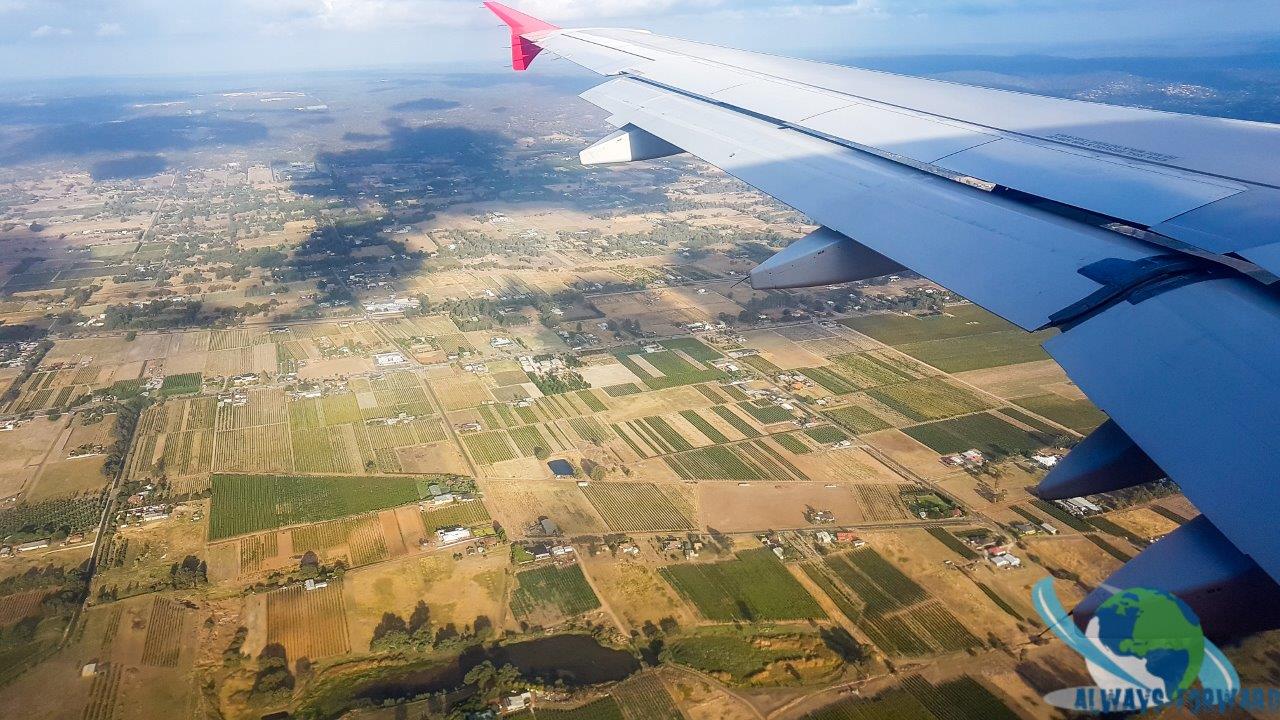 anflug auf Perth