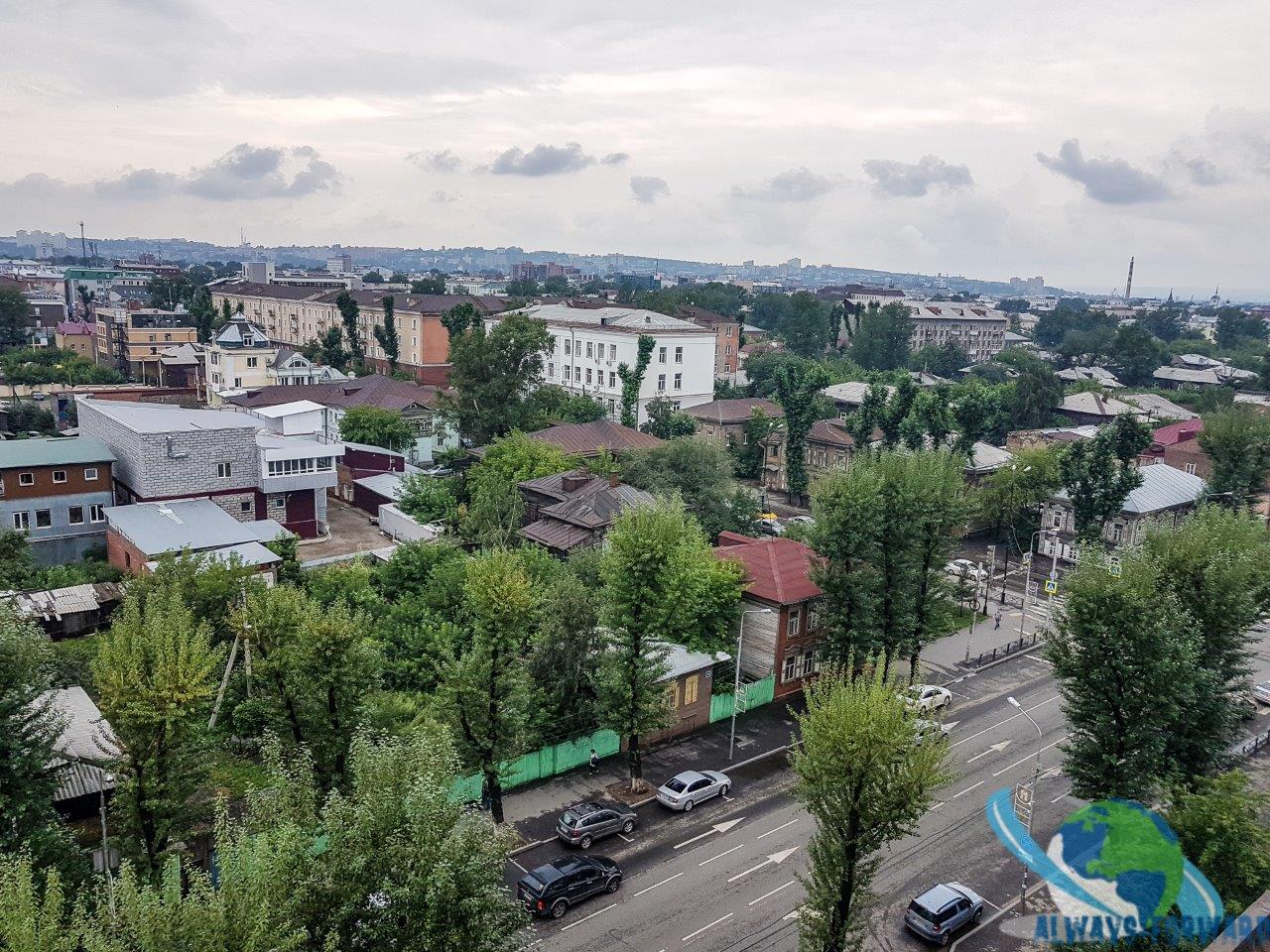 Aussicht vom Hostel auf Irkutsk