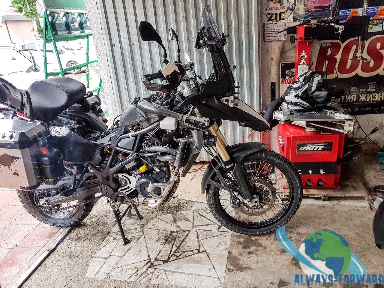 Service am Motorrad