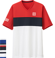 UNIQLO Kei Nishikori 2015 French Open Red Polo Shirt