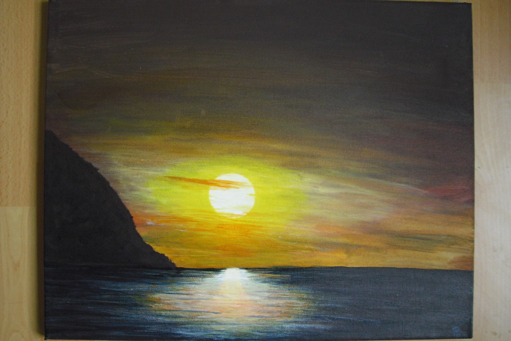 Urlaub - Acryl auf Leinwand