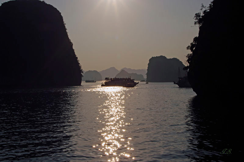 Halong Bucht, Abendstimmung