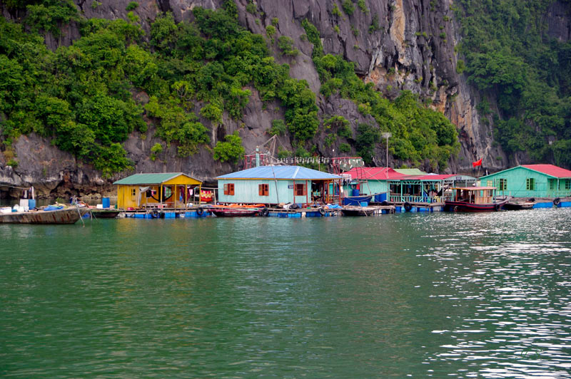 Halong Bucht, schwimmendes Dorf