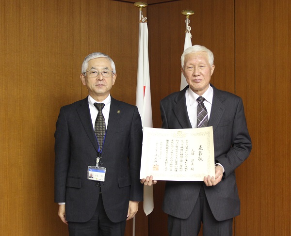 神奈川県の優秀技能者賞を受賞しました。