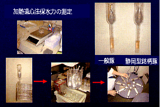 加熱遠心法保水力の測定