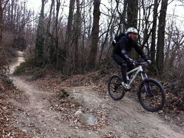 ci siamo divertiti così tanto che abbiamo ripetuto la discesa per ben tre volte.......le risalite tutte pedalate!!!