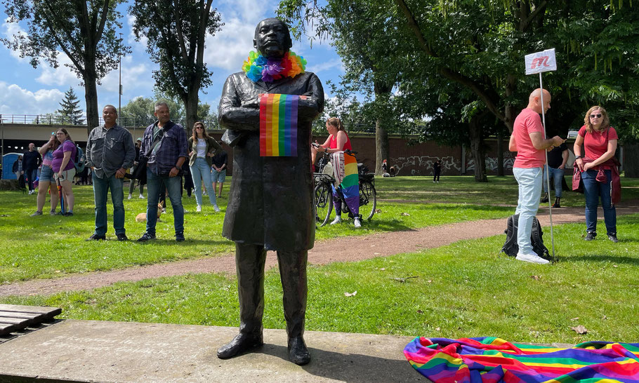 MLK statue at MLK Park Amsterdam, Netherlands 