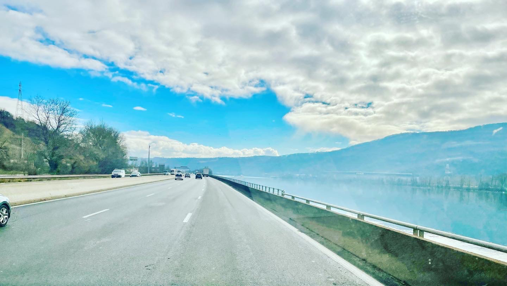 Die Rhone bei Lyon
