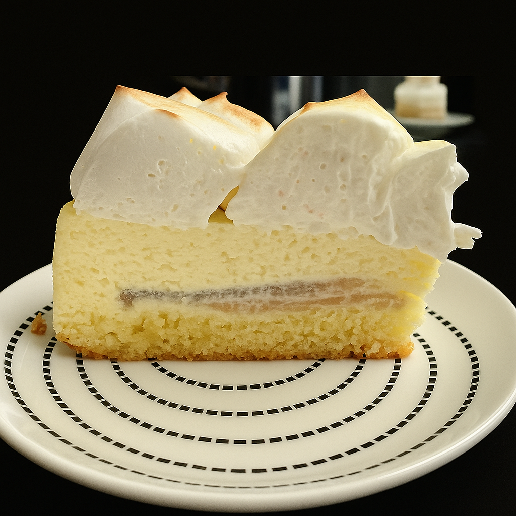 Gâteau nuage au citron meringué