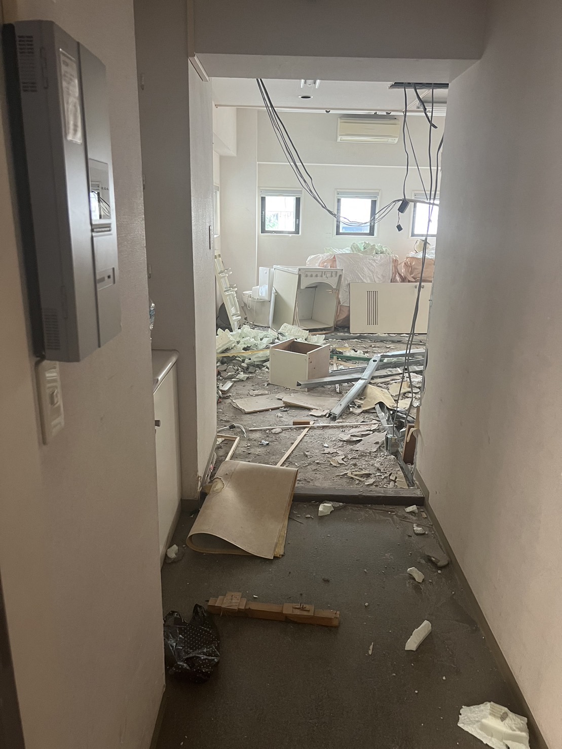 渋谷区松濤　マンションリノベーション現場