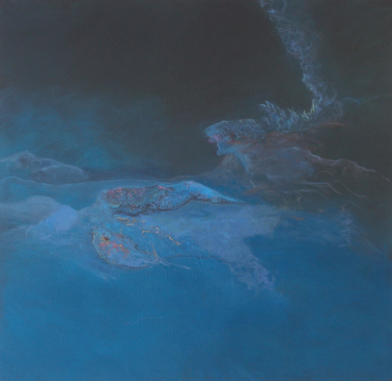 Meeresstille 2013; 160 x 155 cm, Acryl auf Leinwand