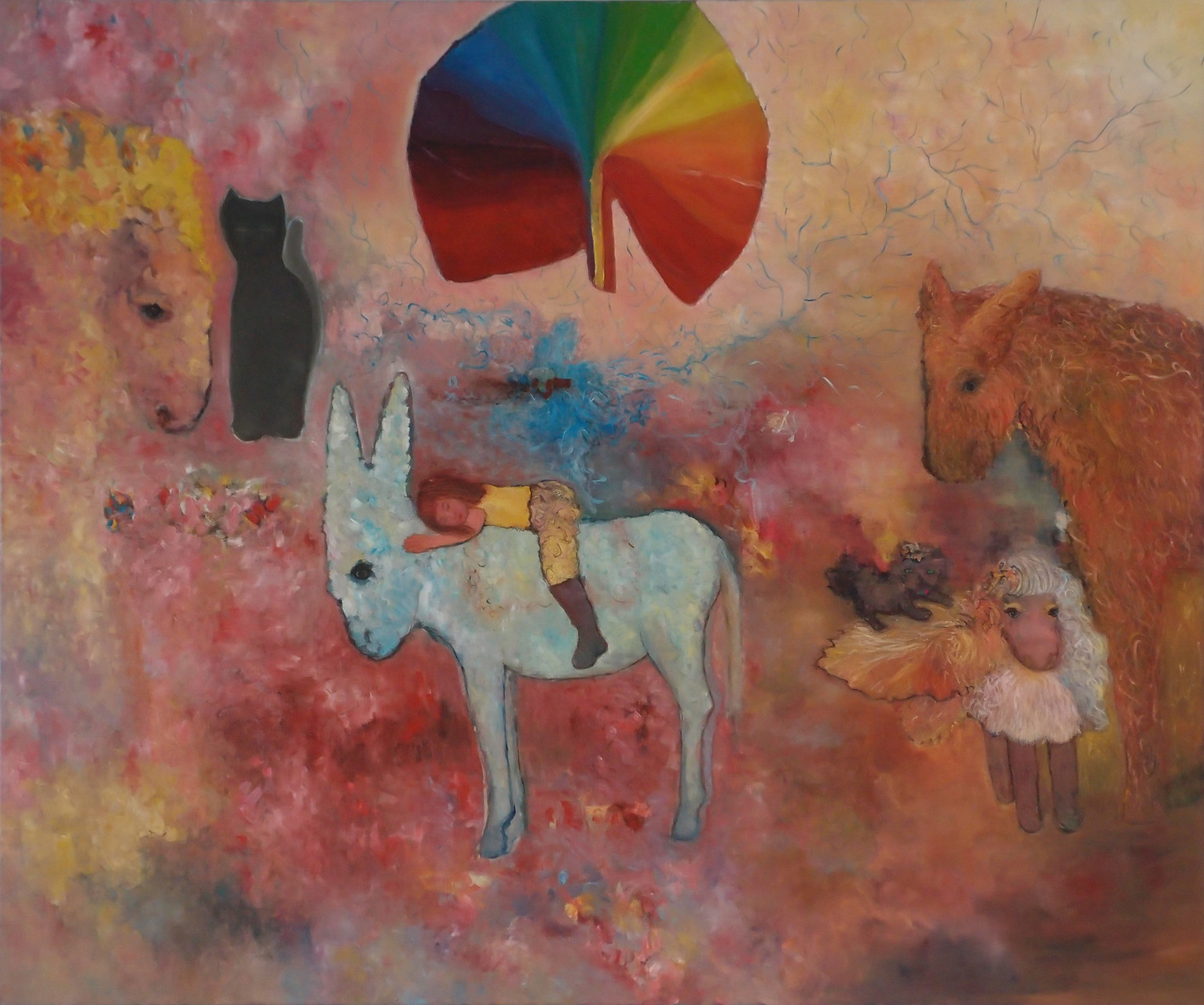 o. T. 2014; 155 x 130 cm, Öl auf Leinwand
