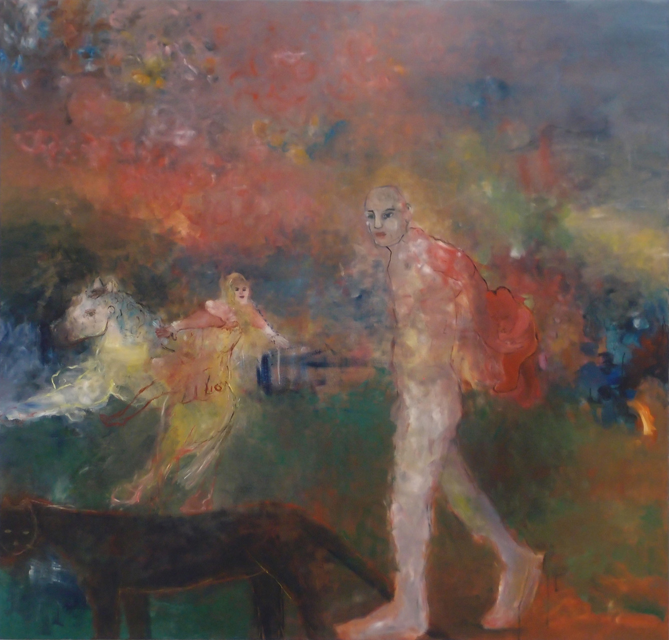 Balance 2013; 160 x 155 cm, Öl auf Leinwand