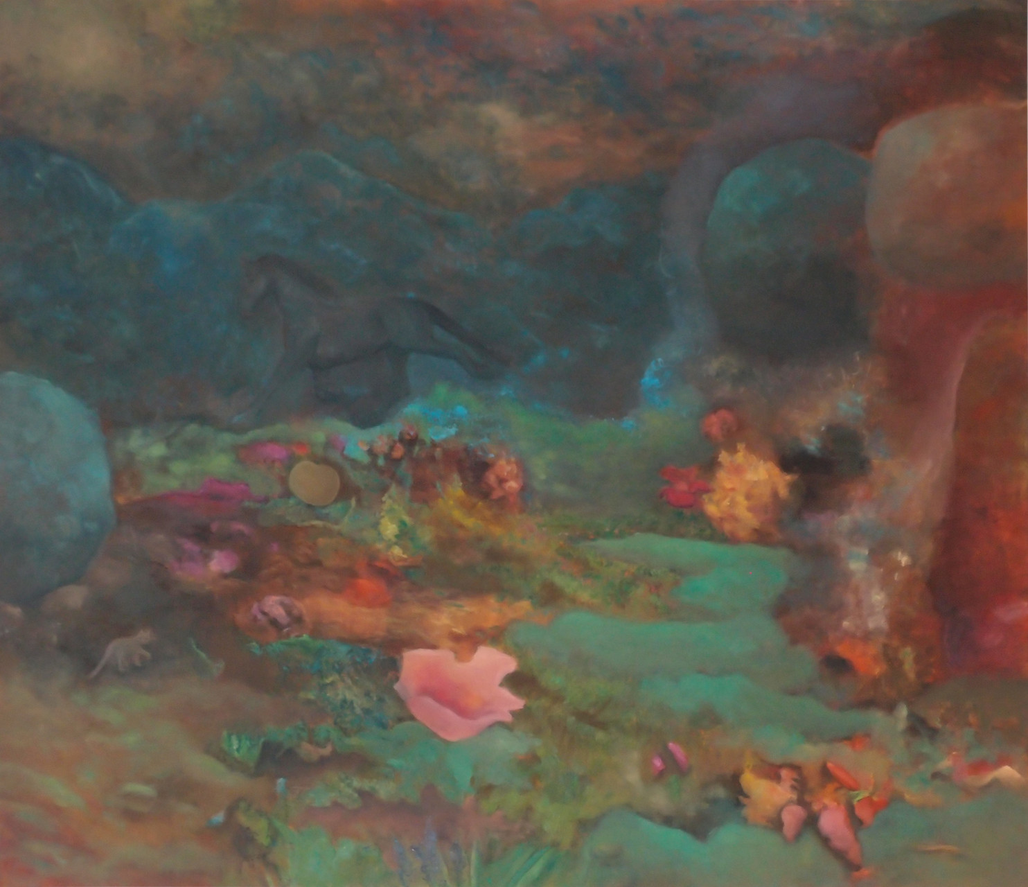 Nebeltal 2013; 155 x 130 cm, Öl auf Leinwand