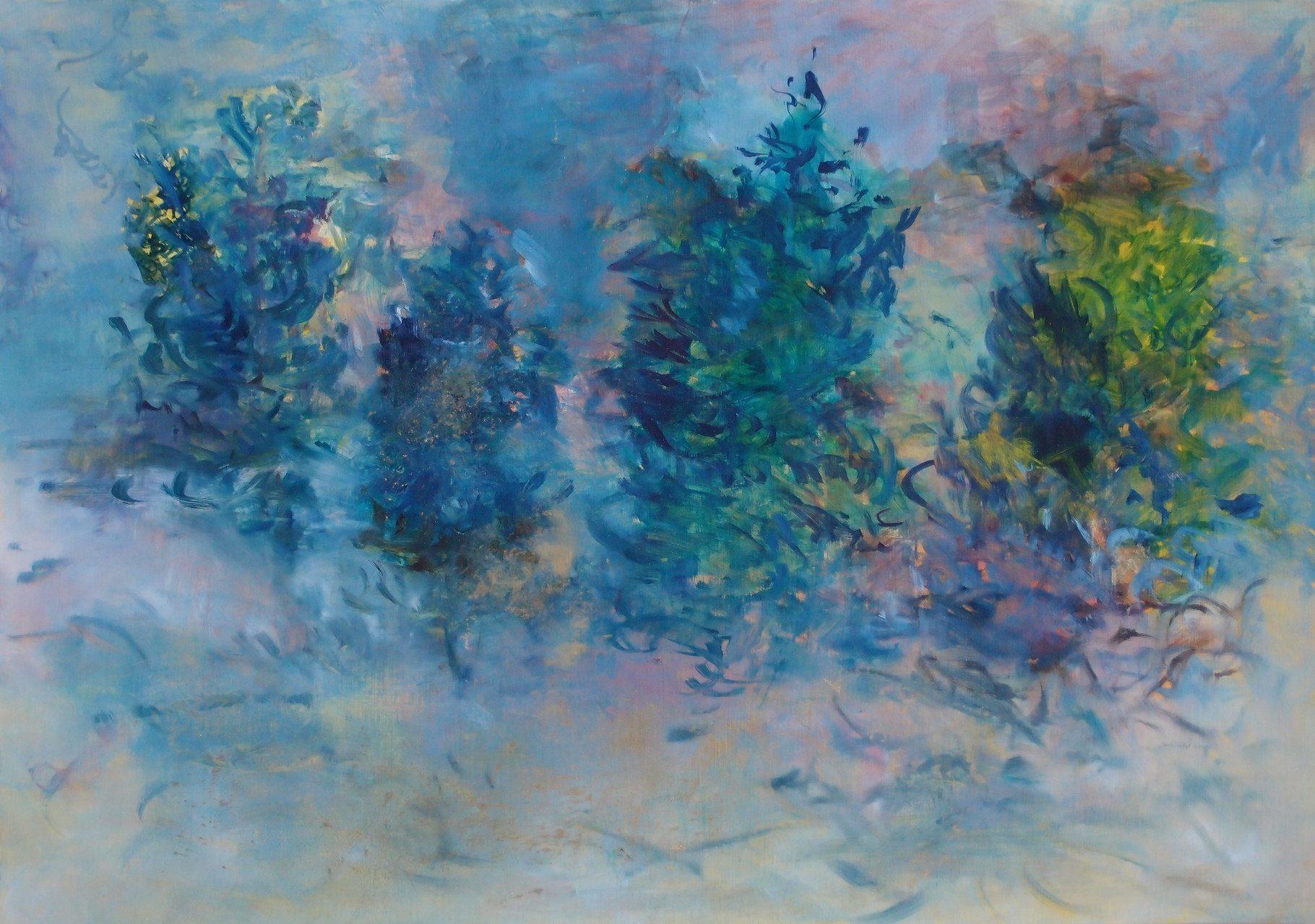 Väterchen Frost 2015; Öl und Pigmente auf Kreidepaneel 70 x 50 cm