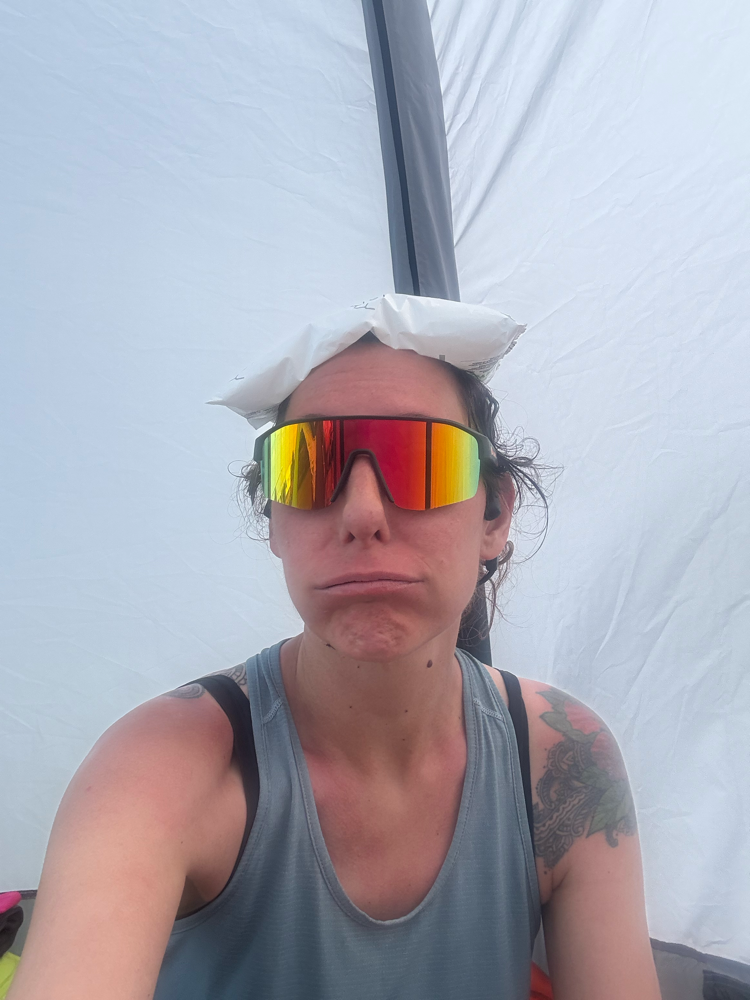 Hot and suffering