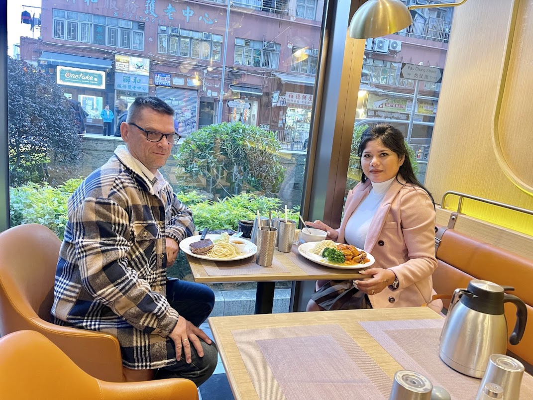 Essen nach der Hochzeit in Hongkong