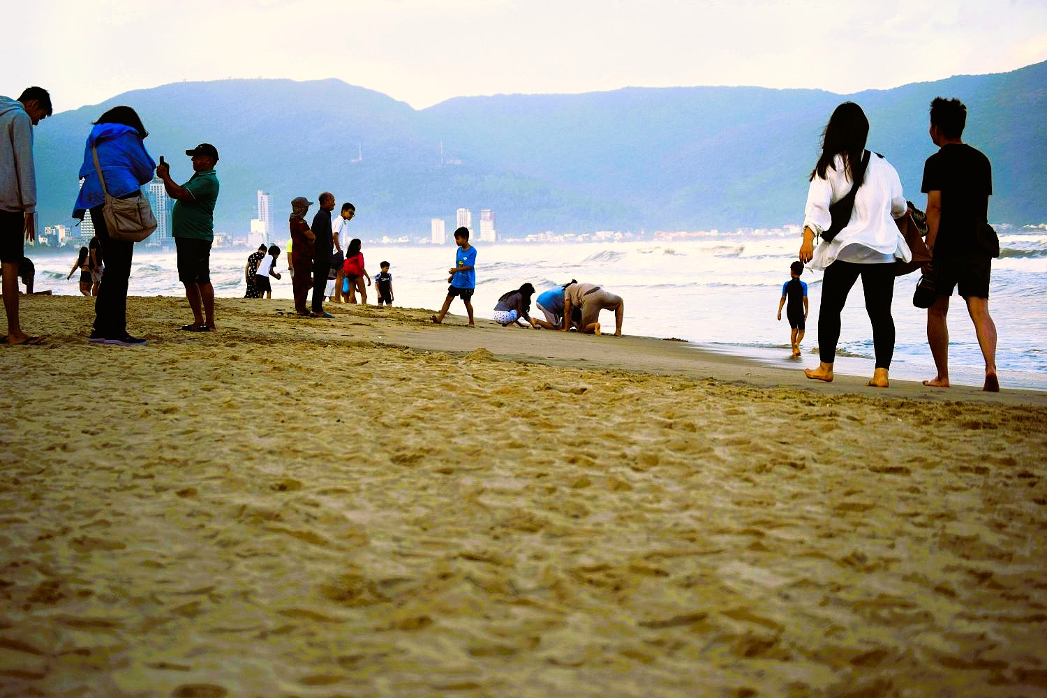 Strand Da Nang im  Januar