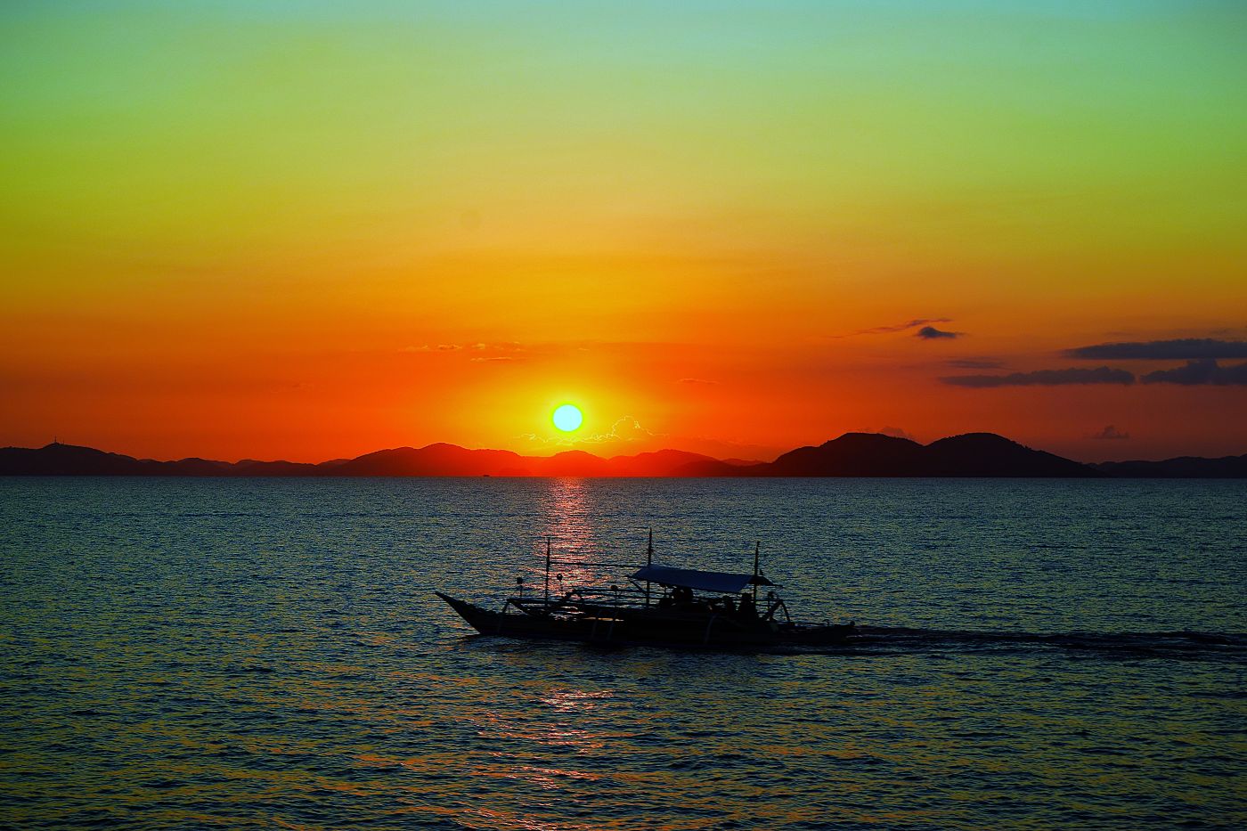 Sonnenuntergang Coron