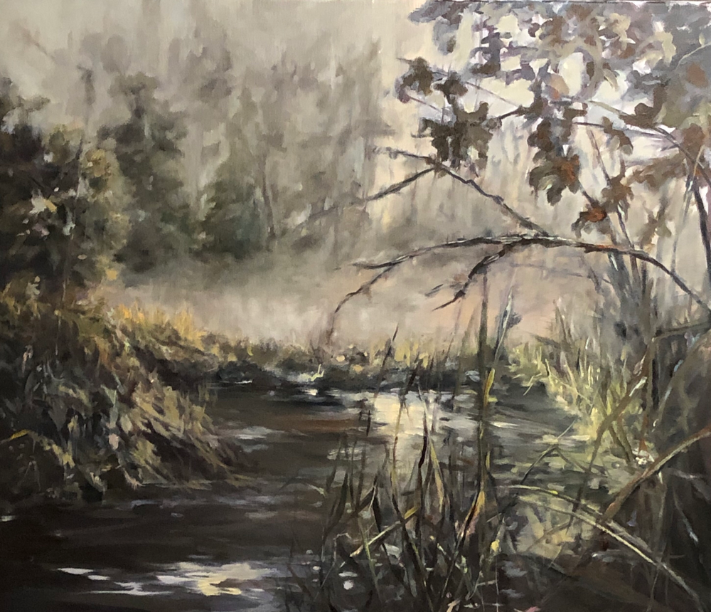 Moor im Morgennebel 60x70