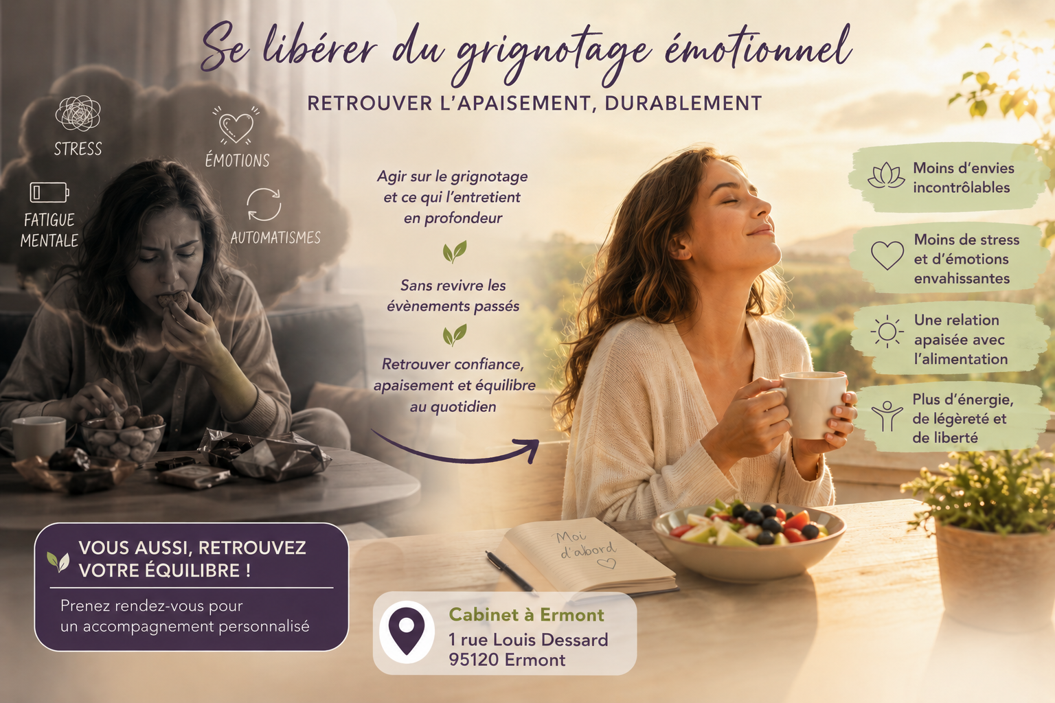 Agir sur le grignotage et ce qui l’entretient en profondeur