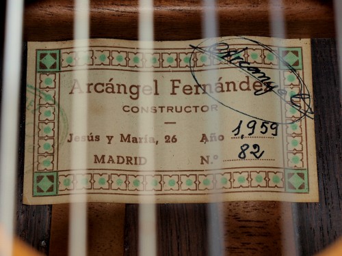 Arcangel Fernandez 1959 - Guitar 2 - Photo 7