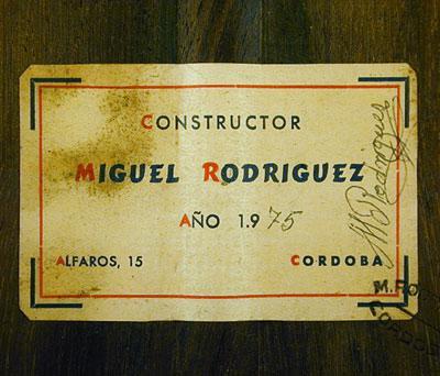 Miguel Rodriguez 1975 - Guitar 2 - Photo 3