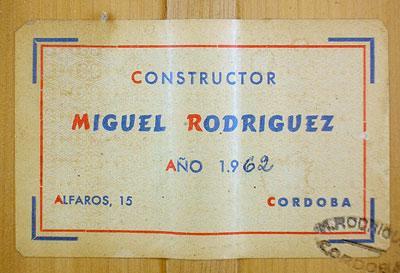 Miguel Rodriguez 1962 - Guitar 2 - Photo 5