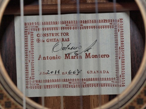 Antonio Marin Montero 2011 - Guitar 4 - Photo 4