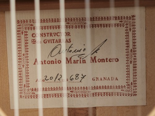 Antonio Marin Montero 2012 - Guitar 3 - Photo 4