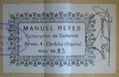Manuel Reyes 1983 - Guitar 1 - Photo 5