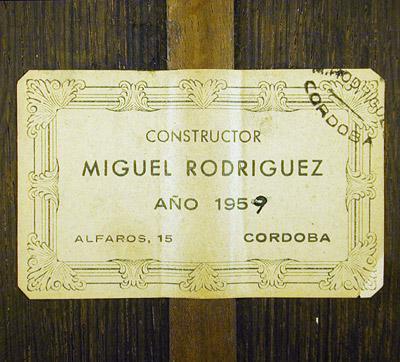 Miguel Rodriguez 1959 - Guitar 3 - Photo 3