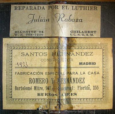 Santos Hernandez 1921 - Guitar 2 - Photo 3
