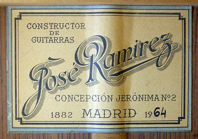 Jose Ramirez 1964 - Guitar 1 - Photo 1