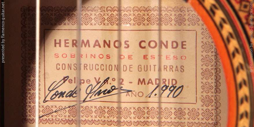 HERMANOS CONDE - SOBRINOS DE ESTESO 1990 - LABEL - ETIKETT - ETIQUETA