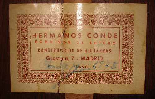 Hermanos Conde 1975 - Guitar 2 - Photo 3