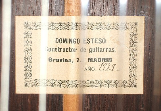 Domingo Esteso 1929 - Guitar 1 - Photo 5